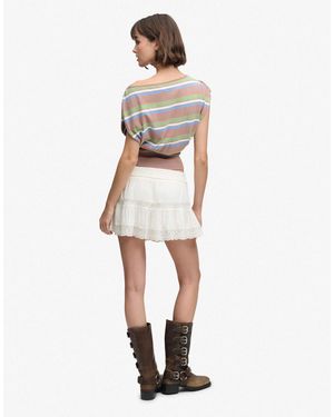 Superdry – ibiza – minirock - Weiß