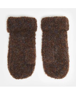 ASOS – fäustlinge aus strickstoff - Braun