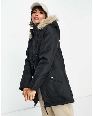 Vero Moda Parka Con Cappuccio Foderato - Nero