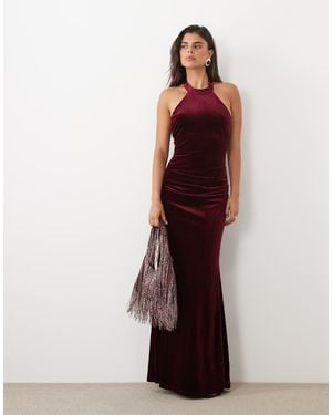 TFNC London Vestito Maxi - Marrone
