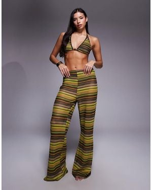 ASOS Kenny Crochet Beach Trouser - Yellow