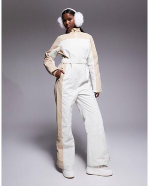 Threadbare Ski Two-tone Ski Suit - Grey