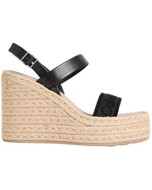 Calvin Klein Elisabeth - espadrille-wedgesandalen - Weiß