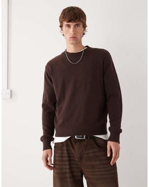 Weekday Premium Wool Blend Jumper - Brown