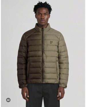 Lyle & Scott Mid Jackets Heat Reactive Quilted Jacket - Brown