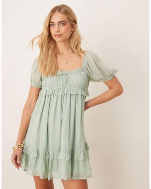 ASOS Babydoll Shift Mini Dress - Blue