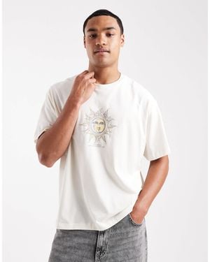 Jack & Jones – cropped fit oversize-t-shirt - Weiß