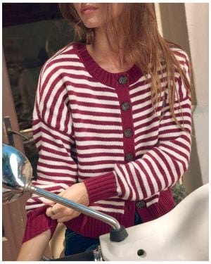 Hollister Easy Crew Cardigan - Red
