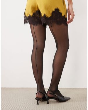 ASOS Collants à couture arrière s - Noir