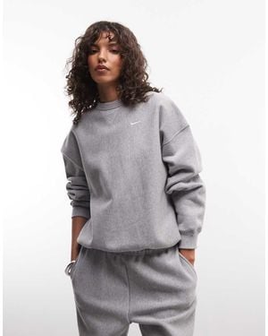 Nike Studio Fleece Zware Oversized Sweater - Grijs