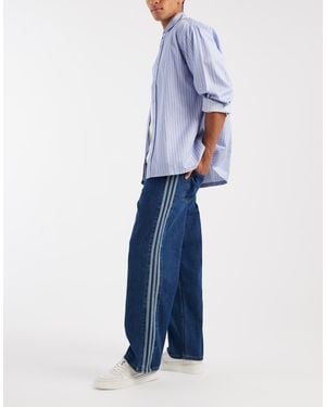 adidas Originals Firebird Loose Fit Jeans - Blue