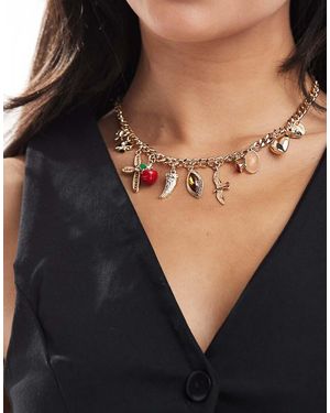 ASOS Ketting Met Bedeltjes - Zwart