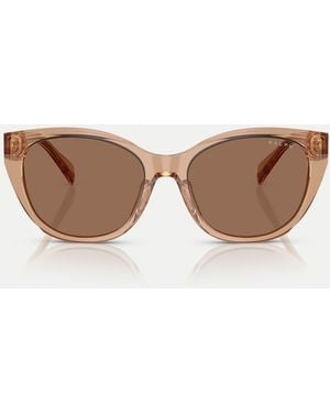 Ralph Eckige sonnenbrille mit en gläsern - Braun