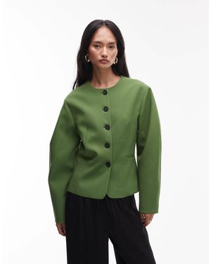 TOPSHOP – blazer-top - Grün