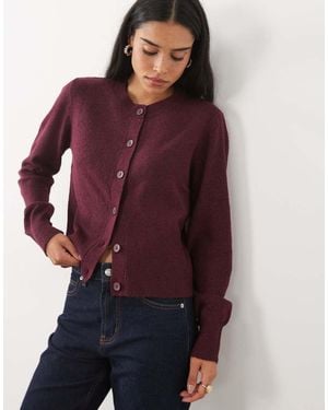 Jdy Knitted Cardigan - Red