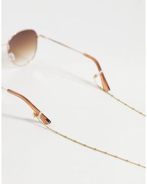 ASOS Waterproof Stainless Steel Sunglasses Chain With Dot-detail - White
