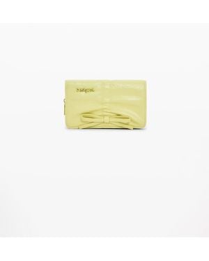 Desigual Small Wallet With Shiny Bow - Yellow