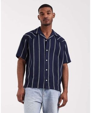 Wrangler Short Sleeve Resort Shirt - Blue