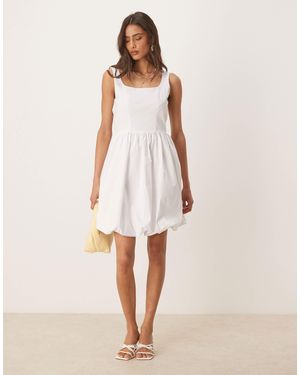 Jdy Bubble Hem Mini Dress - Natural