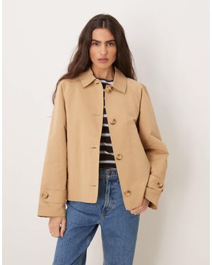 Jdy – kurz geschnittener trenchcoat - Blau