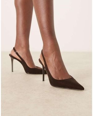 Mango Zapatos Destalonados De Tacón De - Neutro