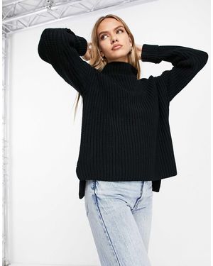 SELECTED Femme – strickpullover - Schwarz