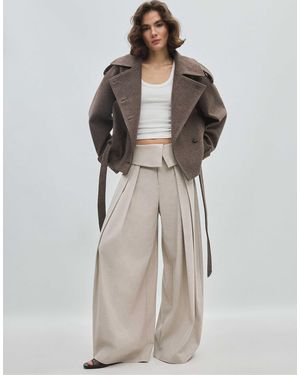 Stradivarius Kurze trenchjacke - Braun