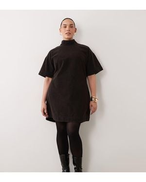 ASOS Asos Design Curve Vestito Corto A Trapezio - Nero