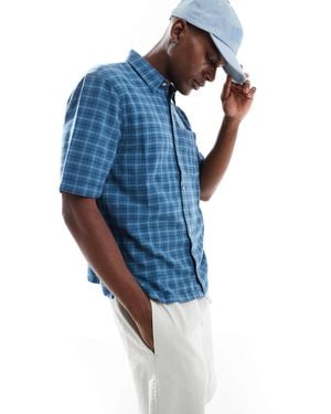 Hollister Y2k Short Sleeve Shirt - Blue