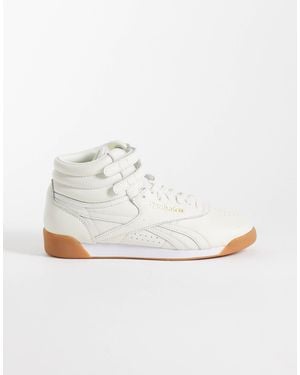 Reebok Freestyle hi baskets hes à semelle gomme - Blanc
