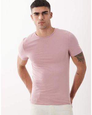 ASOS Essentials Muscle Fit T-Shirt - Pink