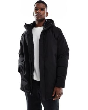 Jack & Jones Parka With Fleece Hood - Black