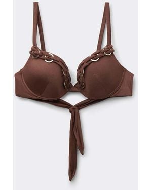 Tezenis Push Up Royal Essence Bikini Top - Brown