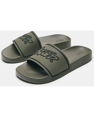 Pull&Bear Sandali Gommati Kaki - Verde