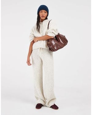 Vero Moda Gestricktes wide-leg-hosen-kombiteil - Weiß