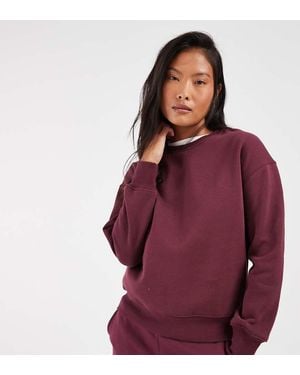 Noisy May Sweatshirt-Co-Ord Met Ronde Hals - Paars