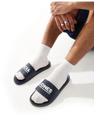 Jack & Jones Pool Sliders - White