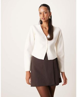 Abercrombie & Fitch Button Through Cardigan - White