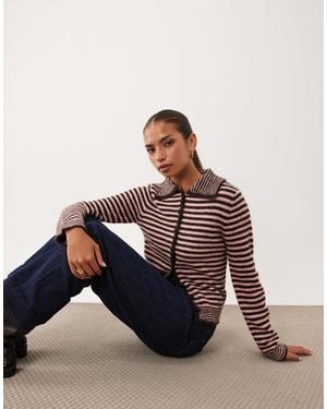 Nobody's Child Strick-cardigan mit reverskragen - Blau