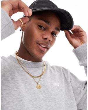 New Balance – sport essentials – pullover aus french-terry - Weiß
