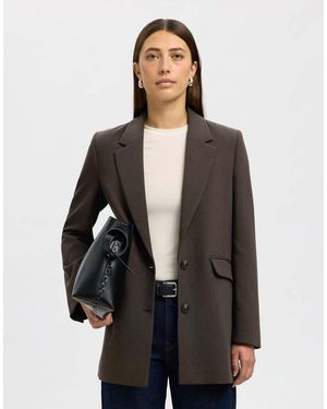 SELECTED Blazer Color Delicioso - Nero