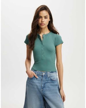 Cotton On Christy Henley Tee - Green