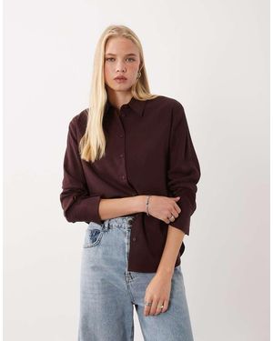 Mango Classic Shirt - Brown