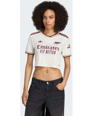 adidas Originals Arsenal 25/26 Cropped Third Jersey - White