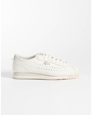 Lacoste Club-low sneaker mit punktdetail und gummisohle - Natur