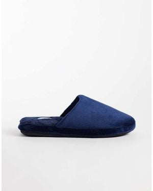 SEQWL Mslip Fur Lined Slippers - Blue