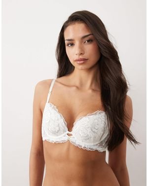 Ann Summers Endless Attraction Padded Plunge Bra - Brown