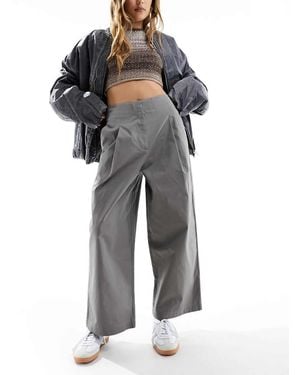 ASOS Barrel Trousers - Grey