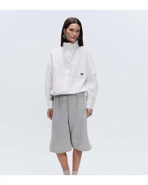 adidas Originals x ASOS Oversized Longline Sweat Shorts - Grey