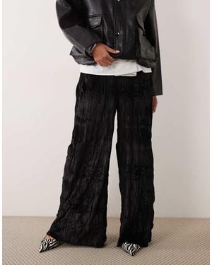 ASOS Pantaloni A Gamba Ampia - Nero